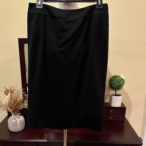 New York & Company Elegant Black Pencil Skirt